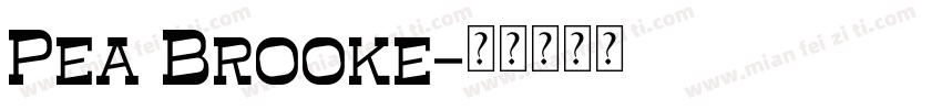 Pea Brooke字体转换